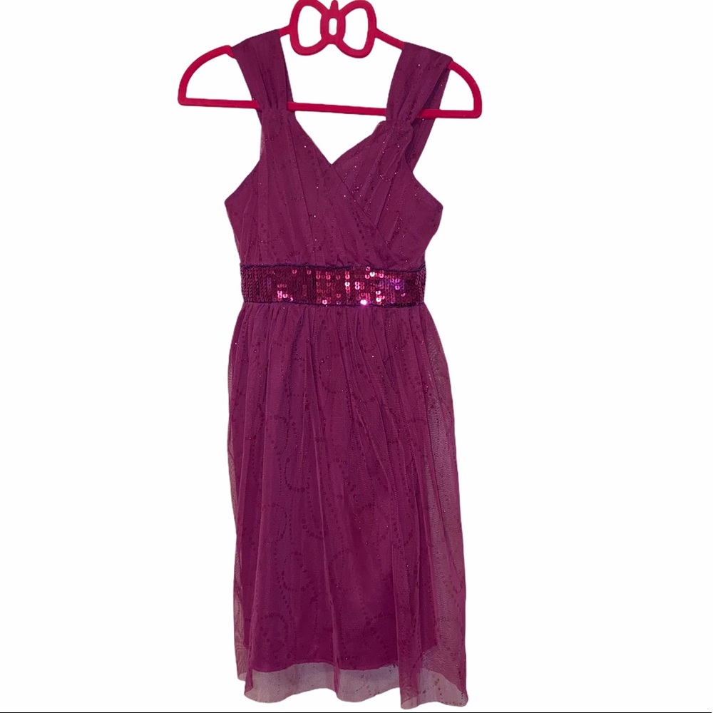 Girls Holiday Editions pink sequined dress